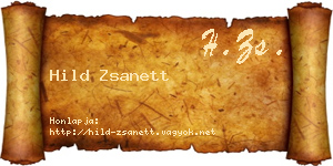 Hild Zsanett névjegykártya