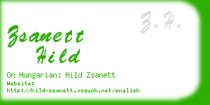 zsanett hild business card